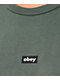 Obey Tag Green Crop T-Shirt - Thumbnail image 2 of 4