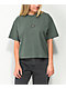 Obey Tag Green Crop T-Shirt - Thumbnail image 1 of 4