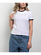 Obey Tyler Ringer White & Blue T-Shirt - Thumbnail image 1 of 4