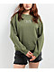 Obey Type Mix Olive Crewneck Sweatshirt - Thumbnail image 1 of 3