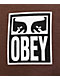 Obey Vision Of Obey Brown T-Shirt - Thumbnail image 3 of 3