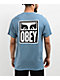 Obey Vision Of Obey Slate Blue T-Shirt - Thumbnail image 1 of 3