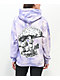 Obey Worldwide Mushroom Purple & White Tie Dye Hoodie - Thumbnail image 1 of 3