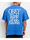 Obey Worldwide Records Blue T-Shirt - Thumbnail image 1 of 3