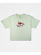 Obey x Nothing Love Everyone Green Crop T-Shirt