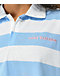 Odd Future Blue & White Stripe Crop Polo Shirt - Thumbnail image 3 of 3