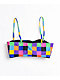 Odd Future Multi Checkered Bandeau Bikini Top - Thumbnail image 2 of 3