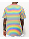 Odd Future OF Pink, Blue & Yellow Striped T-Shirt