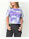 Odd Future Outline Camiseta corta de nubes lavadas púrpuras
