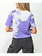 Odd Future Outline Purple Cloud Wash Crop T-Shirt