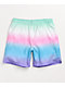 Odd Future Pink, Blue, & White Dip Dye Board Shorts