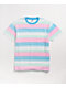 Odd Future Pink, Blue & Mint Stripe T-Shirt - Thumbnail image 1 of 4