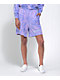 Odd Future Purple Spiral Tie Dye Sweat Shorts - Thumbnail image 1 of 4