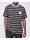 Odd Future Rubber Logo Black & Blue Stripe Knit T-Shirt