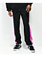 Odd Future Sew In Stripe Panel pantalones de chándal negros y magenta