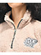 Odd Future Sherpa Tan Crop Half Zip Fleece Jacket