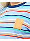 Odd Future camiseta de manga larga a rayas azules y naranjas