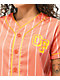 Odd Future jersey de béisbol rosa y anaranjada