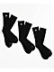Odd Sox Basix 3 Pack Black Crew Socks