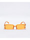 Orange Half Rim Gafas de Sol recatangulares
