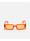 Orange Rectangle Sunglasses - Thumbnail image 2 of 2
