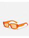 Orange Rectangle Sunglasses - Thumbnail image 1 of 2