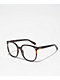 Oversize Square Tortoise Blue Light Glasses - Thumbnail image 1 of 2