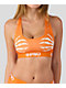PSD Snapped Skeleton Orange Sports Bra - Thumbnail image 3 of 3