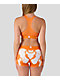PSD Snapped Skeleton Orange Sports Bra - Thumbnail image 2 of 3