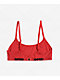 PSD Solid Mesh Red Bralette - Thumbnail image 2 of 2