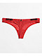 PSD Solid Mesh Red Thong Underwear - Thumbnail image 2 of 2