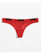 PSD Solid Mesh Red Thong Underwear - Thumbnail image 1 of 2