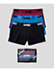 PSD Tones 3 Pack Black, Red and Blue Boyshort Underwear - Thumbnail image 1 of 7