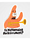 PSD x SpongeBob SquarePants Patrick Instrument Sticker