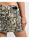 PTCL Snakeskin Denim Mini Skirt - Thumbnail image 6 of 6