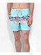 Party Pants Pixel Paradise Light Blue Board Shorts - Thumbnail image 2 of 4