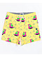 Party Pants River Dino shorts de baño amarillos