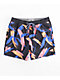 Party Pants Stroker Black, Orange & Blue Board Shorts - Thumbnail image 1 of 4