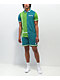 Paterson Courtside Teal & Green Short Sleeve Button Up Shirt - Thumbnail image 5 of 5