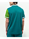 Paterson Courtside Teal & Green Short Sleeve Button Up Shirt - Thumbnail image 2 of 5