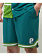 Paterson Courtside Teal Basketball Shorts - Thumbnail image 5 of 7