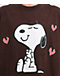 Peanuts Hearts All Around Vintage Brown T-Shirt - Thumbnail image 2 of 2