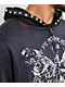 Personal Fears Crust Stud Black Wash Zip Hoodie - Thumbnail image 4 of 6