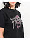 Personal Fears Pink Rhinestone Skull Black Crop T-Shirt - Thumbnail image 3 of 3