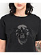 Personal Fears Tonal Rhinestone Skull Black Crop T-Shirt - Thumbnail image 2 of 4
