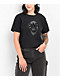 Personal Fears Tonal Rhinestone Skull Black Crop T-Shirt - Thumbnail image 1 of 4