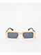 Petals And Peacocks Metallics Gold Plated Black Sunglasses - Thumbnail image 2 of 2
