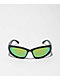 Petals And Peacocks Y2KZ Black & Green Sunglasses - Thumbnail image 2 of 2
