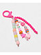 Petals and Peacocks Beadit Pink Bag Charm - Thumbnail image 1 of 3