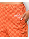 Petals and Peacocks Butterfly Checkered Orange Work Pants - Thumbnail image 7 of 9